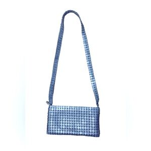 80s metal vintage cross bag purse